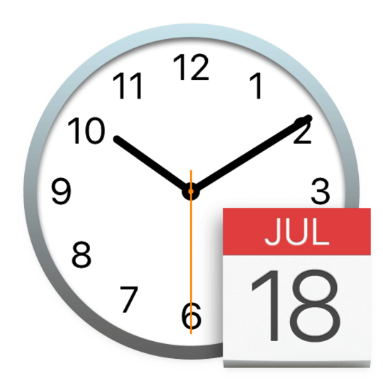 macOS date and time icon