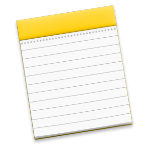 macOS X Notepad icon